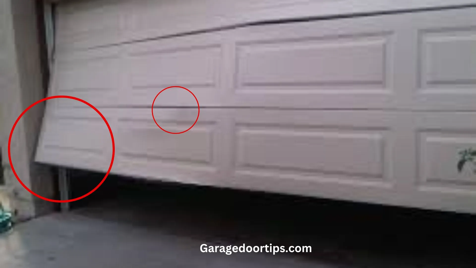 How To Fix Dent In Garage Door