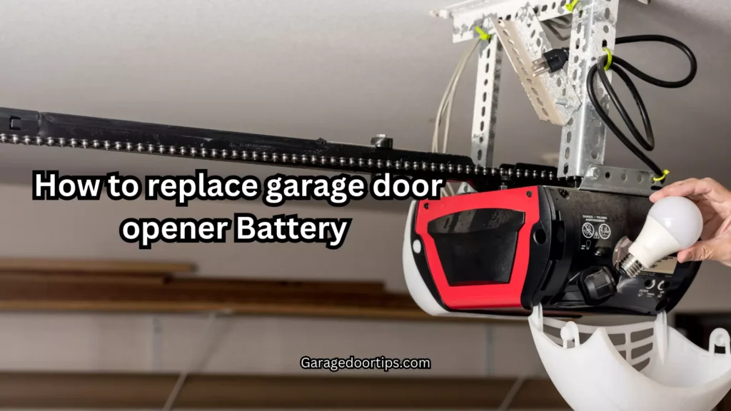 replace garage door opener battery